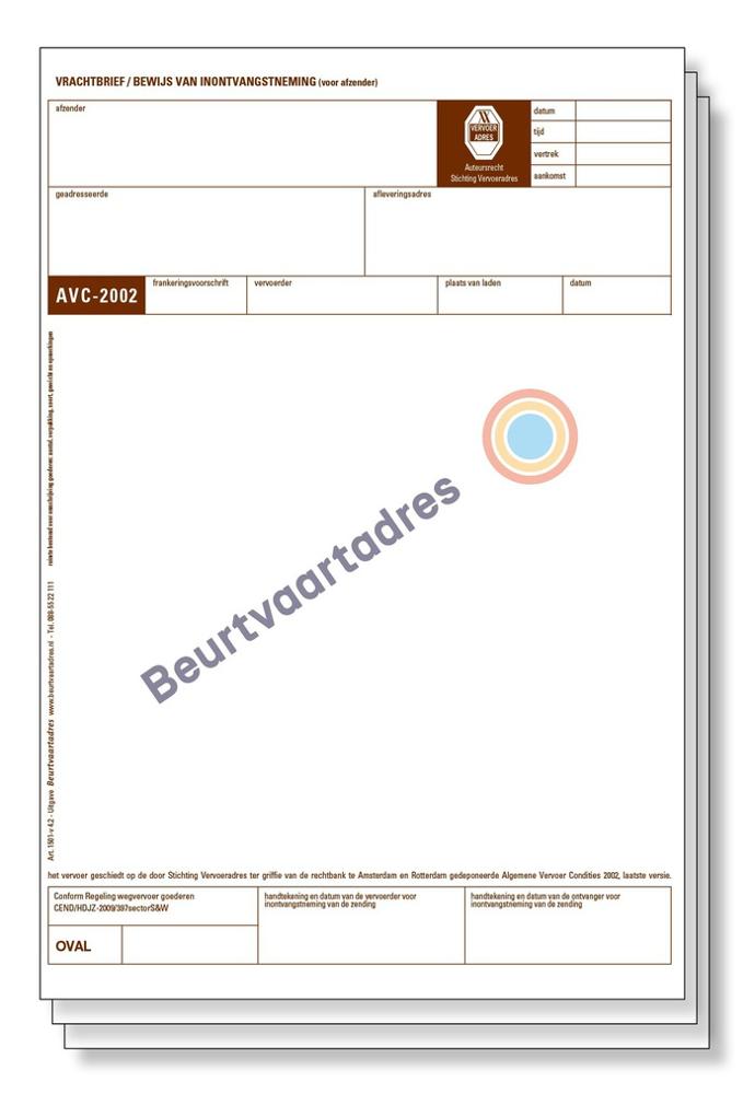 AVC Vrachtbrief