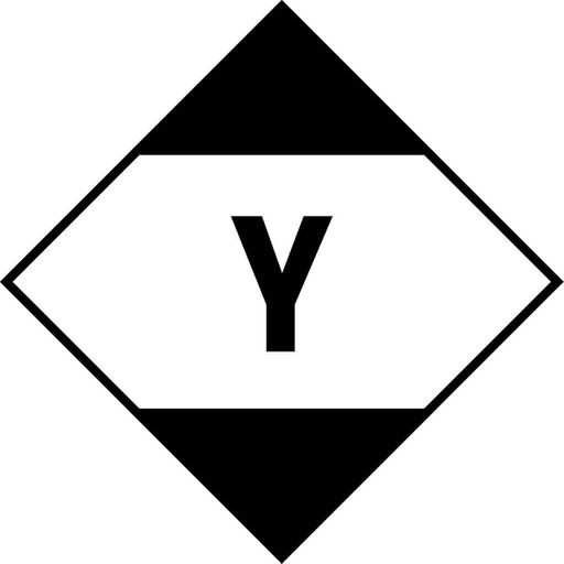 [80506] Limited Quantities etiket ( met Y ) 100 x 100 mm