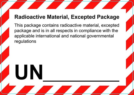 [80509] Etiket Radioactive Material etiket 74 x 105 mm