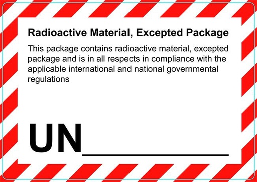[80509] Radioactive Material etiket (polypropyleen op rol) 74 x 105 mm