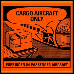 [80520] Cargo Aircraft Only etiket (papier rol) 120 x 110 mm