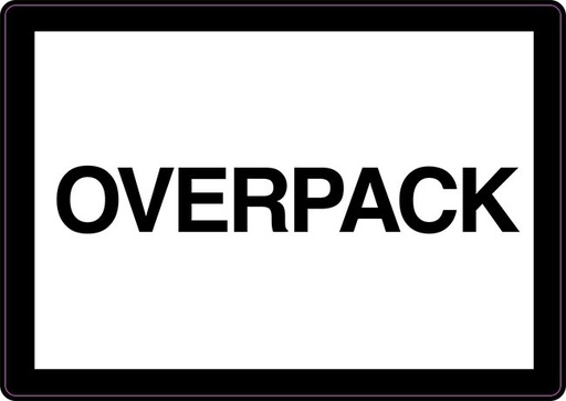 [80523] Overpack etiket (papier rol) 74 x 105 mm
