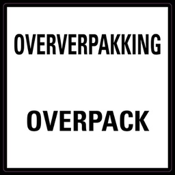 [80524] Overpack 2-talig etiket (papier rol) 100 x 100 mm