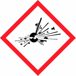 [80529] GHS E - Explosive etiket 20 x 20 mm