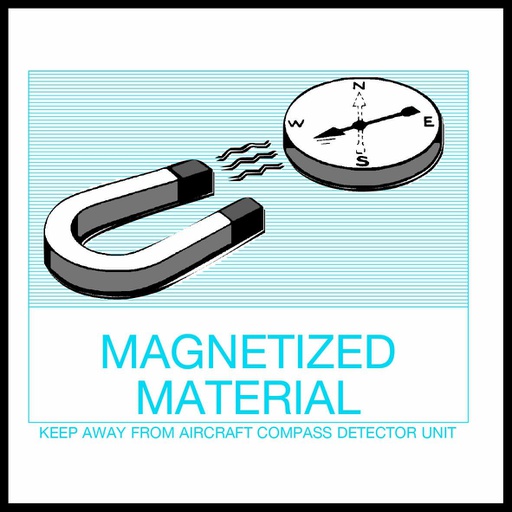 [80605] Magnetized Material etiket (papier strook) 110 x 90 mm