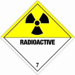 [87507] Klasse 7 Radioactive etiket 100 x 100 mm
