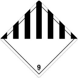 [89502] Klasse 9 Miscellaneous etiket (zonder tekst) 100 x 100 mm