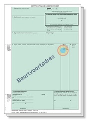 [3242] Certificaat goederenverkeer EUR1 2-voud laser