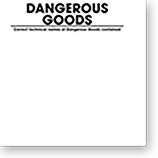 [80553] Dangerous goods label 250 x 250 mm