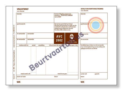 [1103] AVC 3-voud handmatig set met zijstrook Model AA gepersonaliseerd
