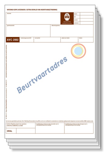 [1502] AVC 4-voud laser vrachtbrief ORAL