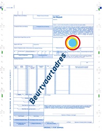 [2088] Master Air waybill blanco