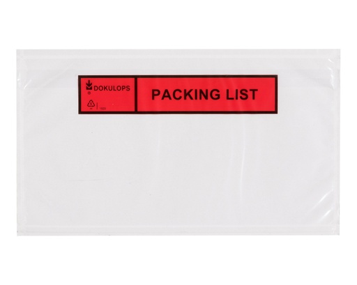 [2508] Dokulop Model A6 Packing List Inwendig formaat 160 x 115 mm