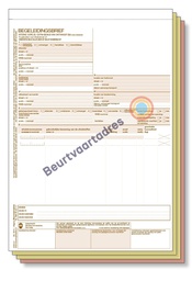 [5114] Begeleidingsbrief combi 4-voud handmatige set (volgorde 1,2,3,4) gepersonaliseerd
