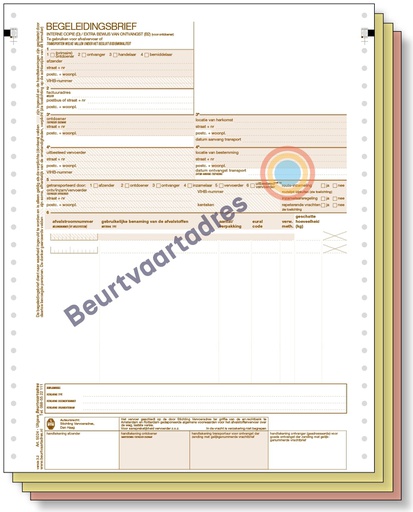 [5124] Begeleidingsbrief combi 4-voud kettingformulier (volgorde 1,2,3,4) gepersonaliseerd