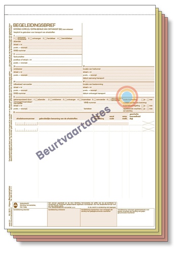 [5615] Begeleidingsbrief 5-voud handmatige set (volgorde 1,2,3,4,5)