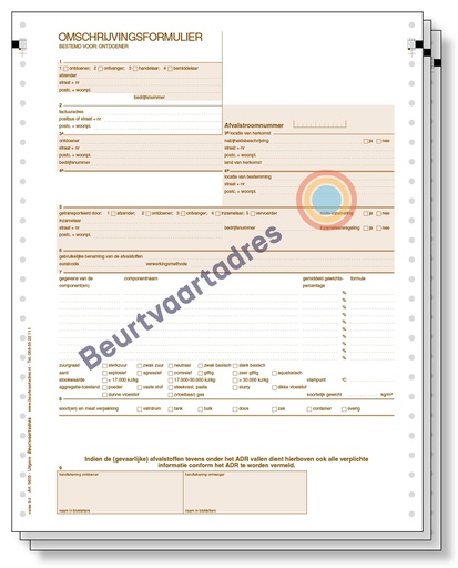 [5635] Omschrijvingsformulier 3-voud kettingformulier (volgorde 1,2,3)