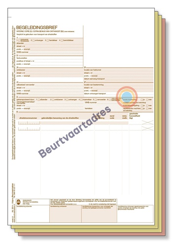 [5714] Begeleidingsbrief 4-voud handmatige set (volgorde 1,2,3,4) gepersonaliseerd